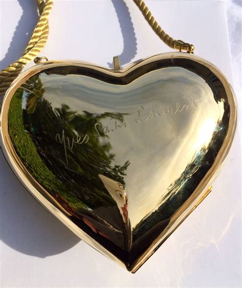 gold ysl heart bag|ysl heart bag silver.